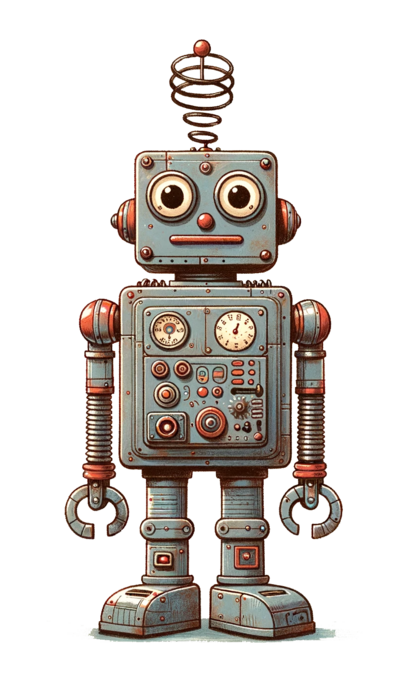 Freundlicher aiMOOC Roboter